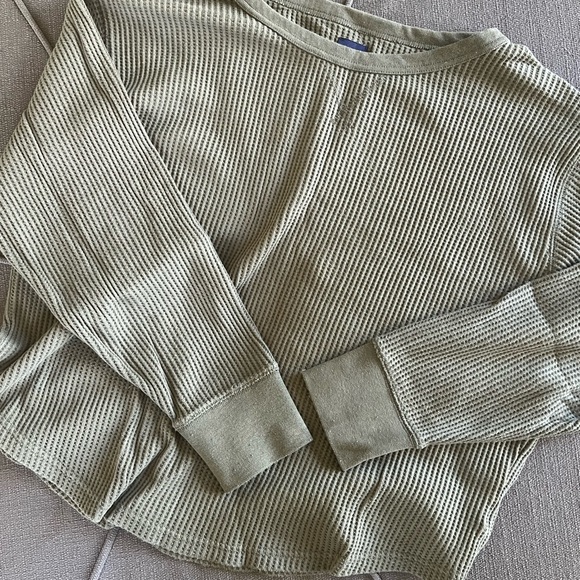 Olive Green Ribbed Bottoms - Picture 6 of 7